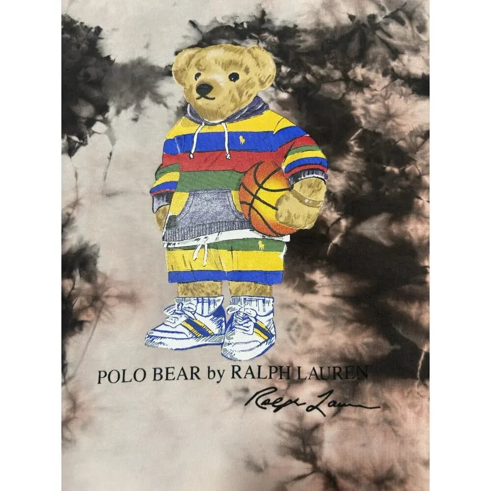 Polo Ralph Lauren Polo Bear Tie-Dye Graphic Tee Men's M Cotton Classic Fit
